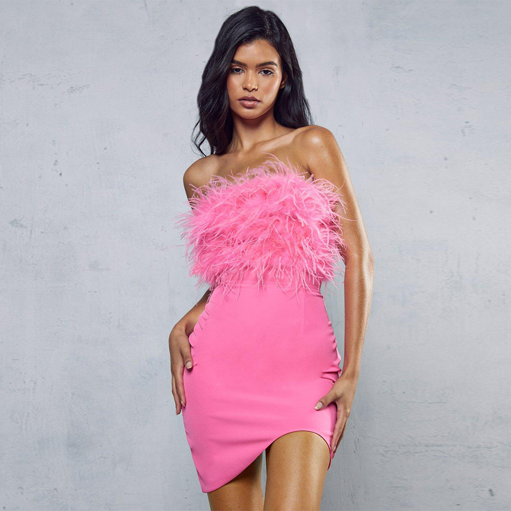 05730969-54a3-4e33-bf21-5731a6f2d563.jpg European And American Women's Clothing Hip Skirt High-end - Image 1