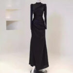 High-grade Pleated Formal Dress - Image 3
