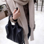 Sweater Scarf Cashmere Ladies Girl Woman Clothing Casual Wear - Image 4
