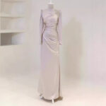 High-grade Pleated Formal Dress - Image 6