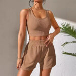 Fashion Casual Vest Shorts Set - Image 3