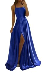 Evening Dress Prom Robe Formal  Simple Split - Image 9