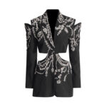 Female High-end Nail Drill Backless Hollow Out Jacket - Image 6
