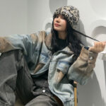 High-end New Jacquard Thick Warm All-match Knitted Hat - Image 3