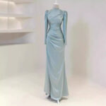 High-grade Pleated Formal Dress