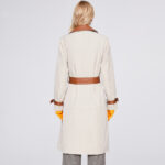 Women's Mid-length High-end Design Contrasting Trench Coat - Image 5