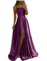 Evening Dress Prom Robe Formal  Simple Split - Image 4