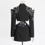 Female High-end Nail Drill Backless Hollow Out Jacket - Image 5