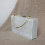 Metallic portable acrylic dinner bag light luxury handbag - Image 2