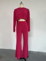 Wide Leg Pants Casual Set - Image 2