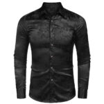Men's Silk Satin Dress Shirt - Image 5