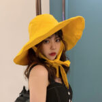Women's Wide Brim Sun Protection Windproof Big Brim Fisherman Hat - Image 5