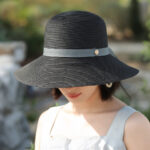 Encrypted Wide Brim Lace-up Sun-proof Straw Hat Elegant - Image 2
