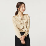 Women's Long Sleeve  Silk Silk Shirt - Image 4
