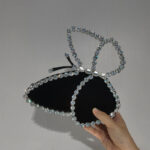 Fashionable Butterfly Clutch With Diamonds Diamond Dinner Bag Clutch - Image 4