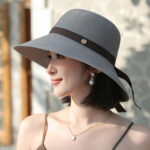 Encrypted Wide Brim Lace-up Sun-proof Straw Hat Elegant - Image 8