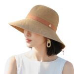 Encrypted Wide Brim Lace-up Sun-proof Straw Hat Elegant - Image 4