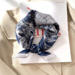 Silk Scarf Women Fashion Small Silk Scarf - Image 6